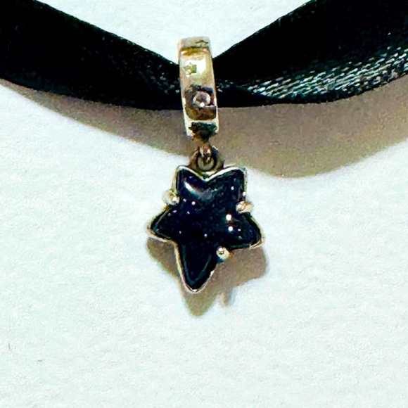 ❌SOLD❌PANDORA Celestial Galaxy Star Murano Dangle Charm - Picture 2 of 7